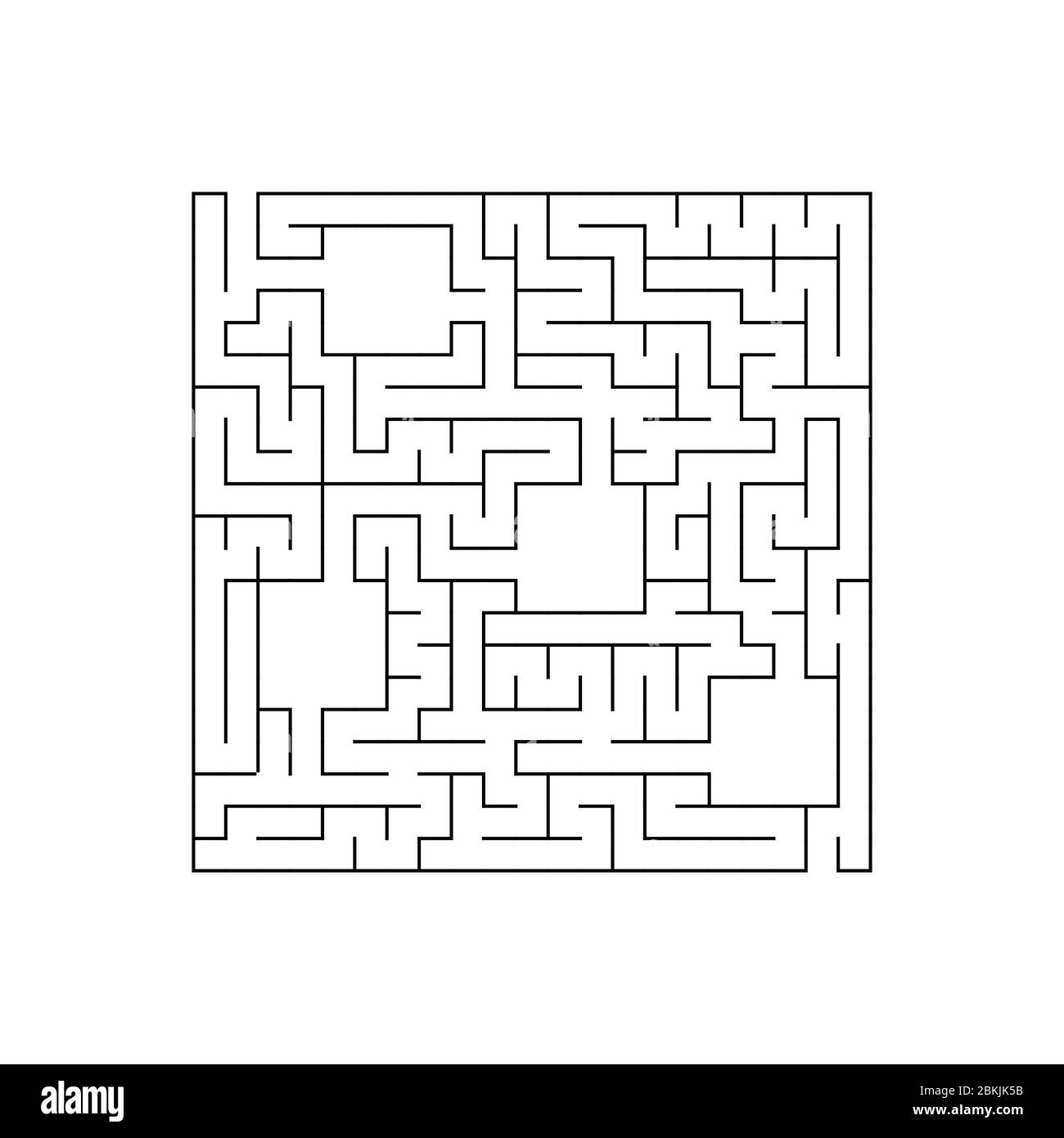 Labirinto facile. Gioco per bambini. Puzzle per bambini. Enigma a labirinto. Trovare il percorso giusto. Illustrazione vettoriale. Illustrazione Vettoriale