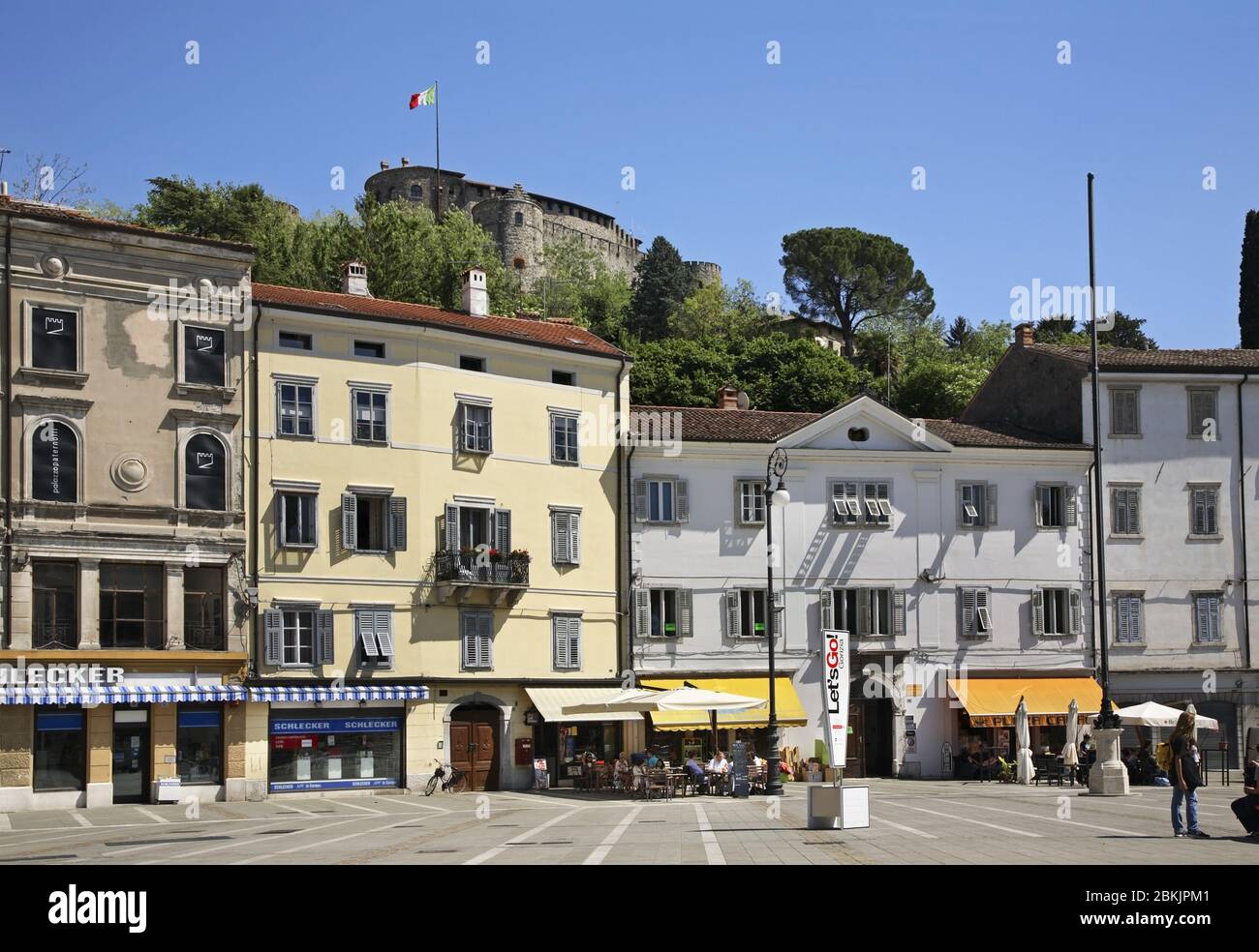 La piazza della Vittoria a Gorizia. Italia Foto Stock