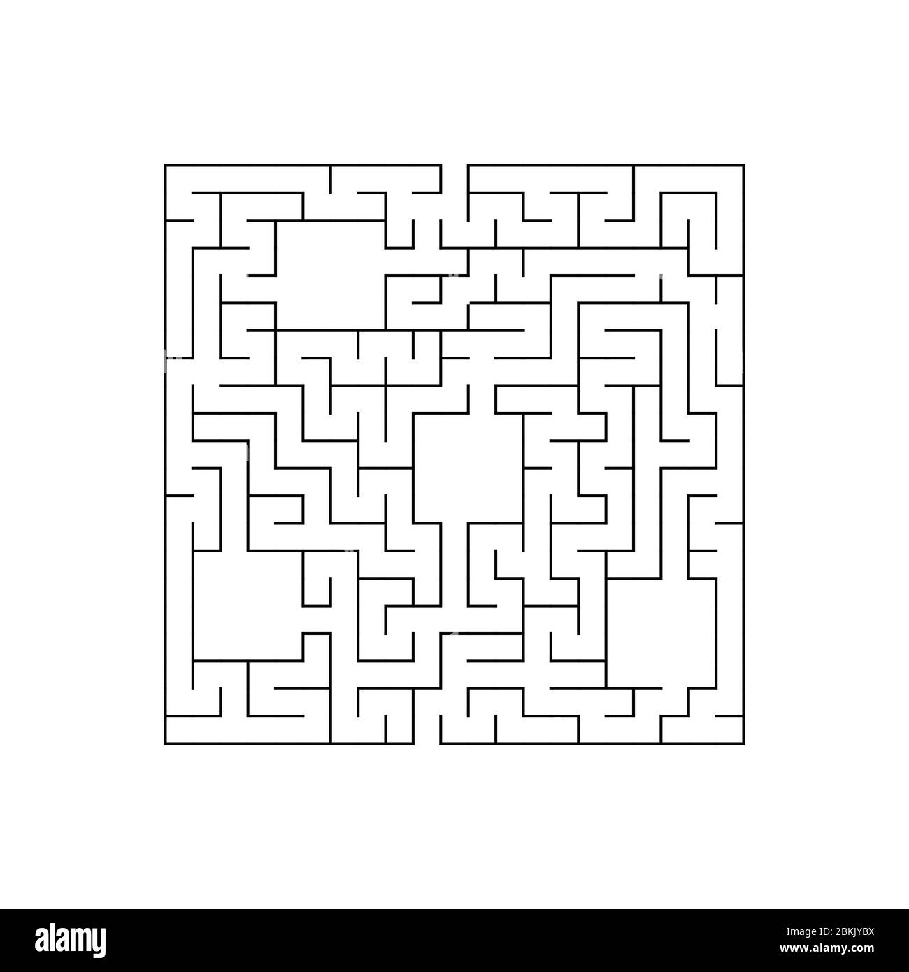 Labirinto facile. Gioco per bambini. Puzzle per bambini. Enigma a labirinto. Trovare il percorso giusto. Illustrazione vettoriale. Illustrazione Vettoriale