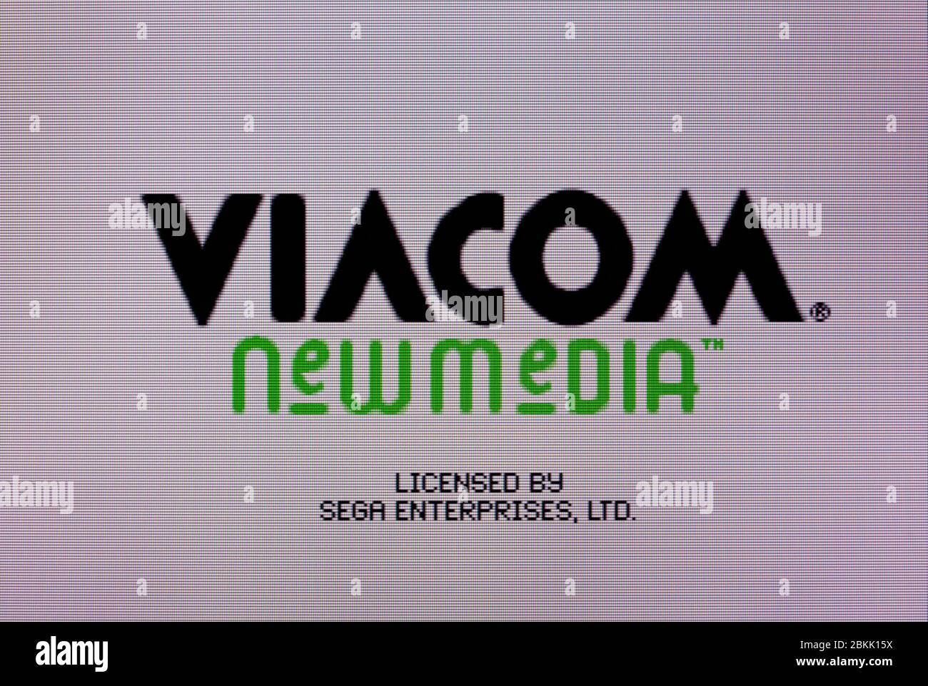 Logo Viacom New Media - sega Genesis Mega Drive - solo per uso editoriale Foto Stock