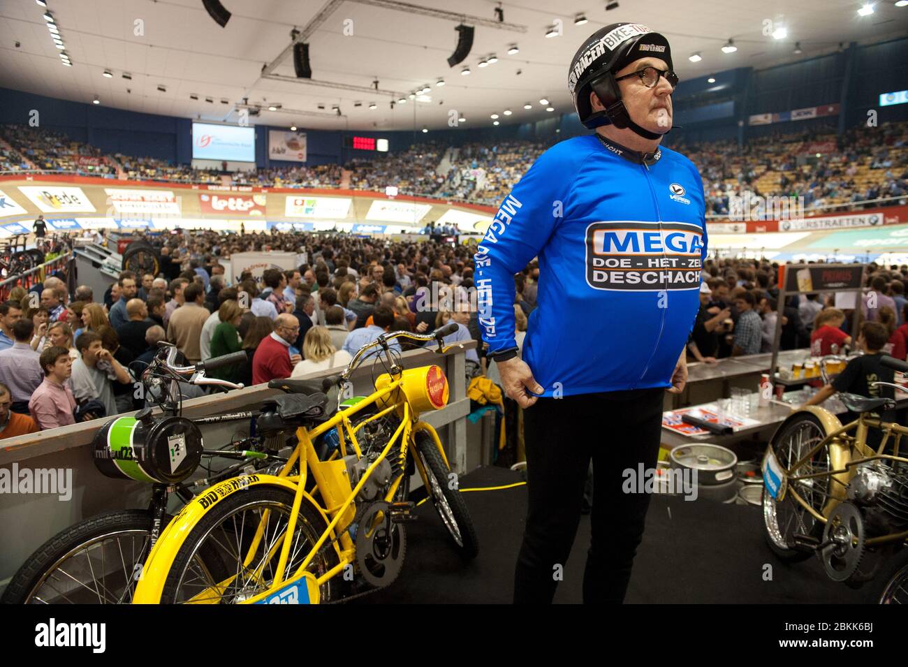 19.11.2014 Gand, Belgio. L'evento di 6 giorni di Gand in bicicletta presso il 'T Kuipke. Foto Stock
