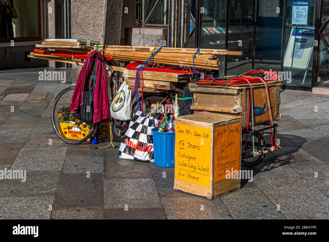 Colonia, Muro del Pianto, Köln, Germania Foto Stock