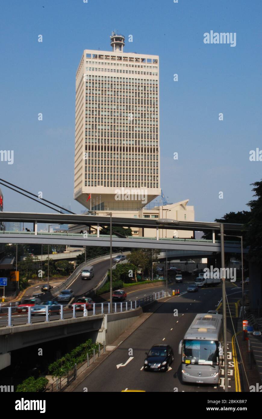 Postmodernista postmodernista postmodernista moderno Postmodernismo Prince of Wales Building Military Barracks Peoples Liberation Army Building in Central, Hong Kong Foto Stock