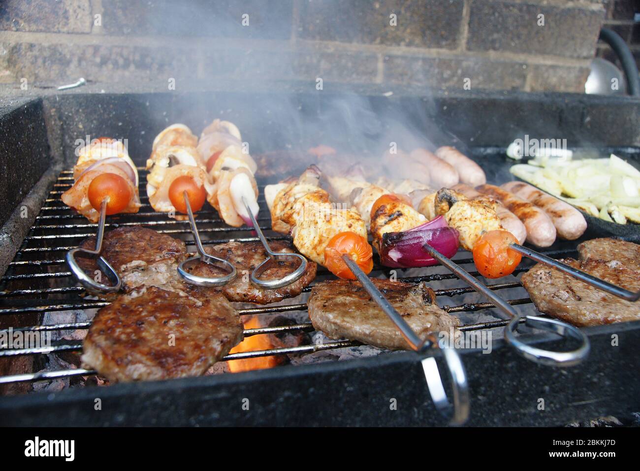 Cucina all'aperto, Australia Day, barbecue Foto Stock