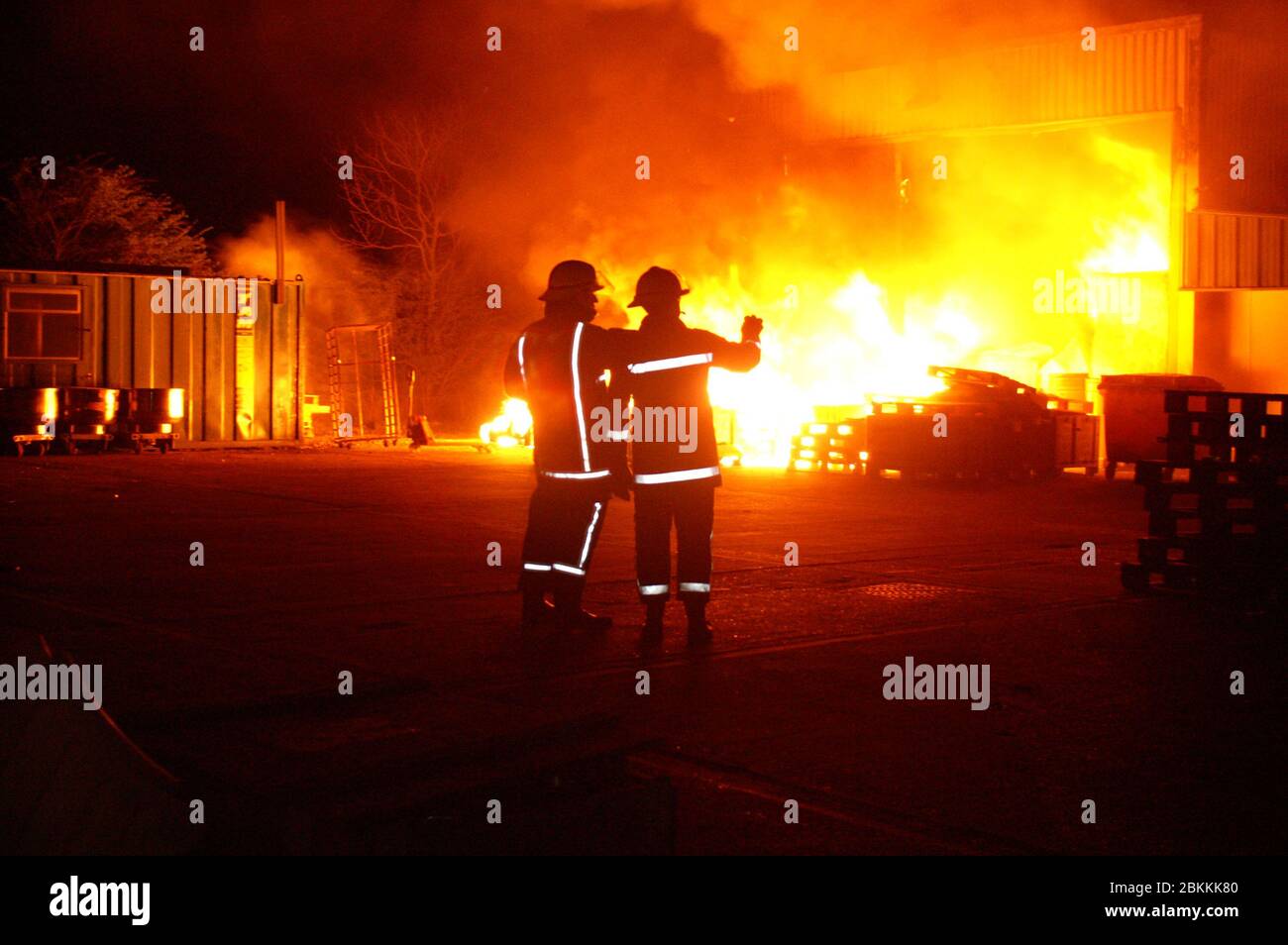 fuoco ed esplosione, inferno Foto Stock