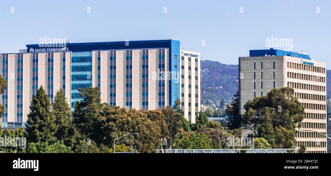Oct 18, 2019 Oakland / CA / STATI UNITI D'AMERICA - Kaiser Permanente Medical Center di East Bay Area di San Francisco; Kaiser Permanente è un Americano gestito integrato Foto Stock