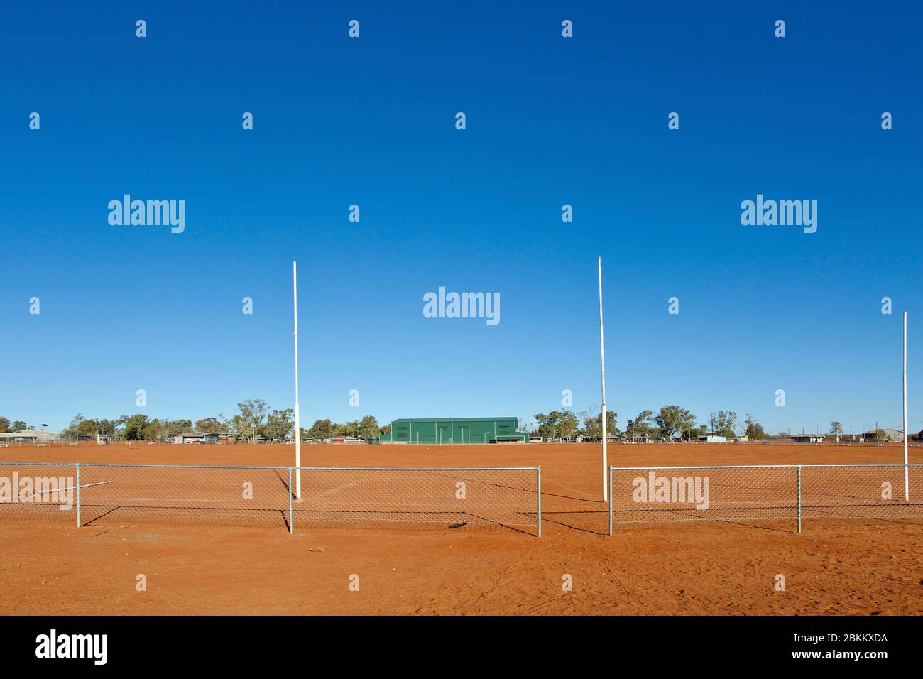 Australian Rules Football Ground, Finke, Northern Territory, Australia Foto Stock