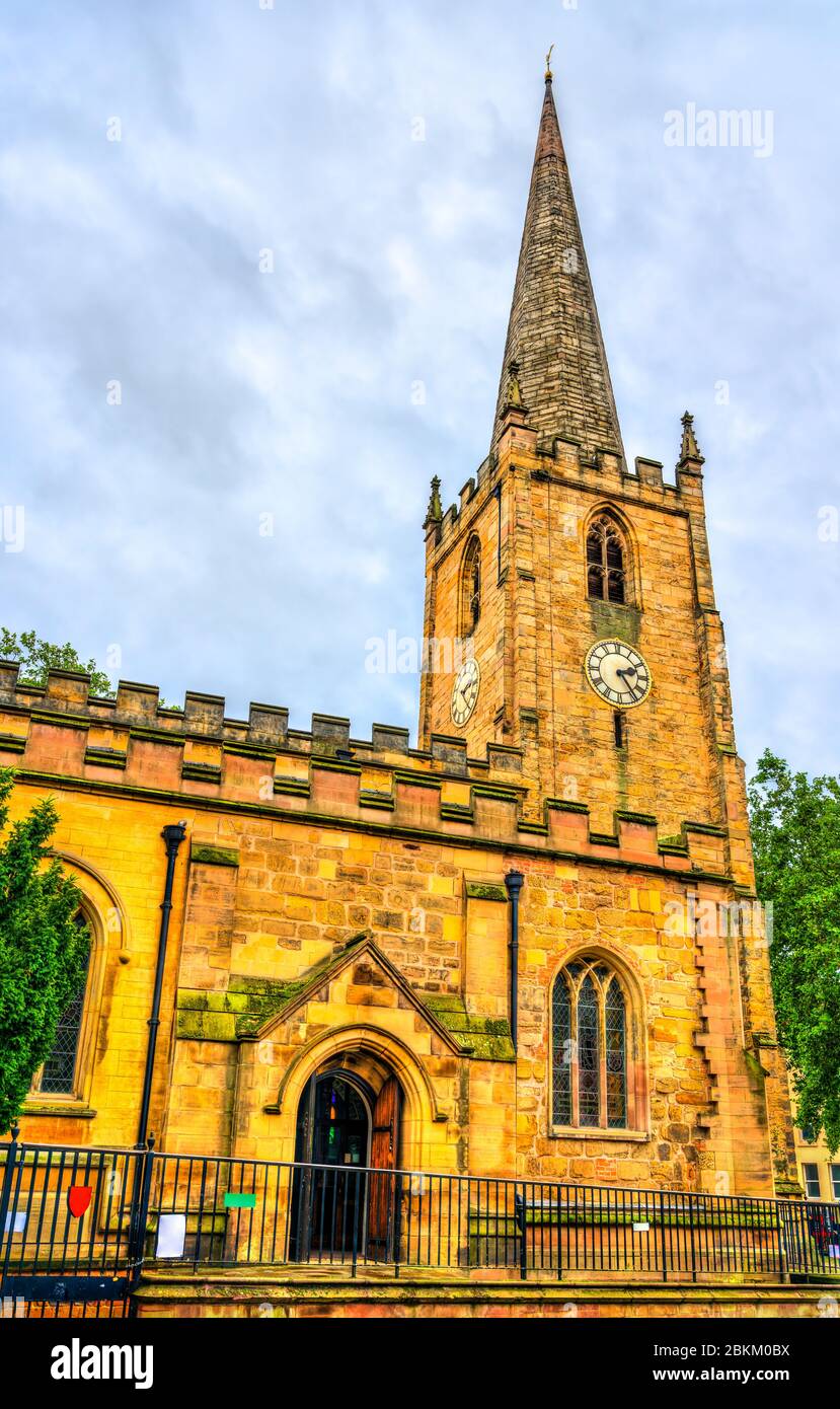 Chiesa di San Pietro a Nottingham - East Midlands, Regno Unito Foto Stock