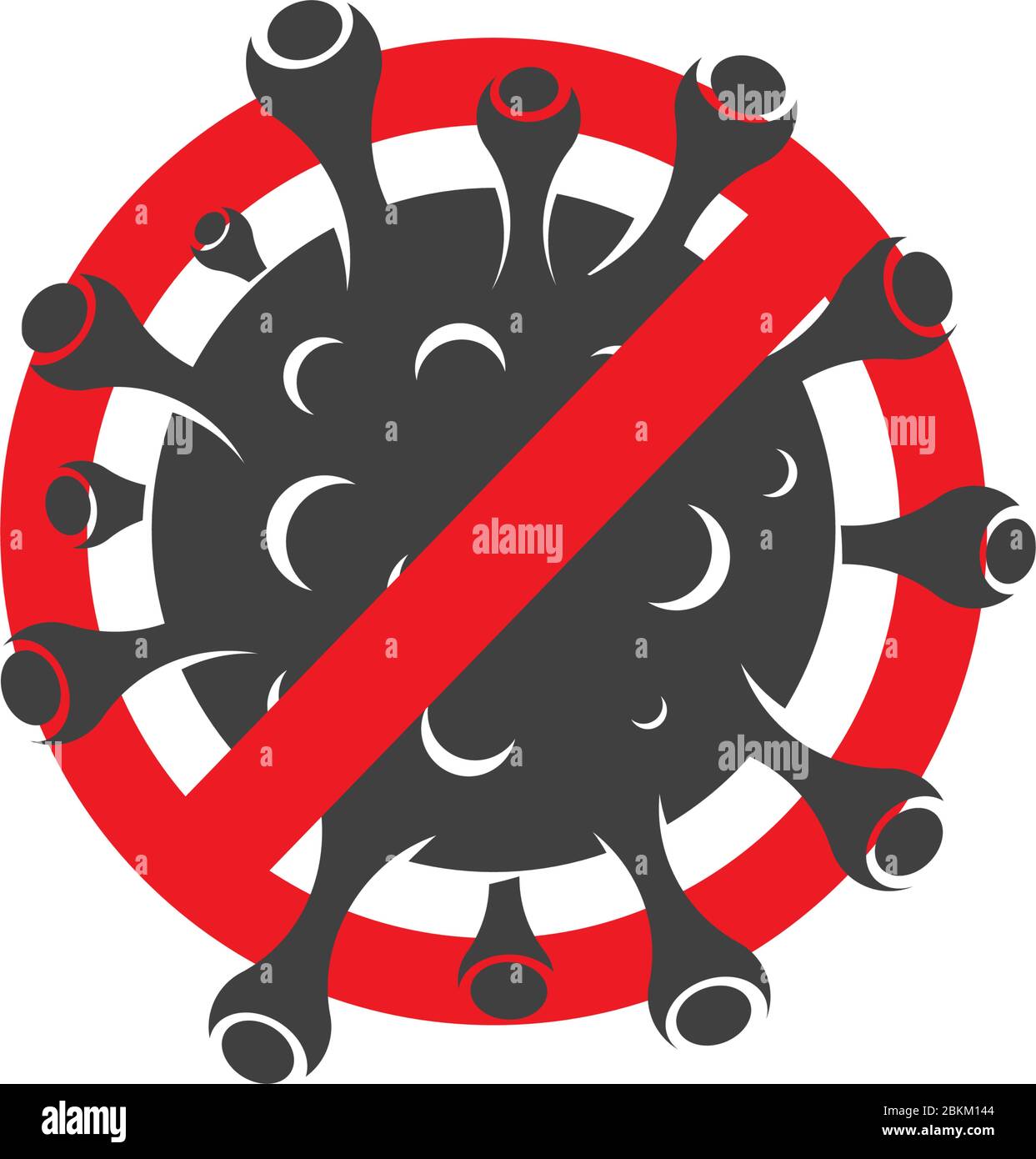 disegno di modello di icona di illustrazione vettoriale di corona Virus Illustrazione Vettoriale