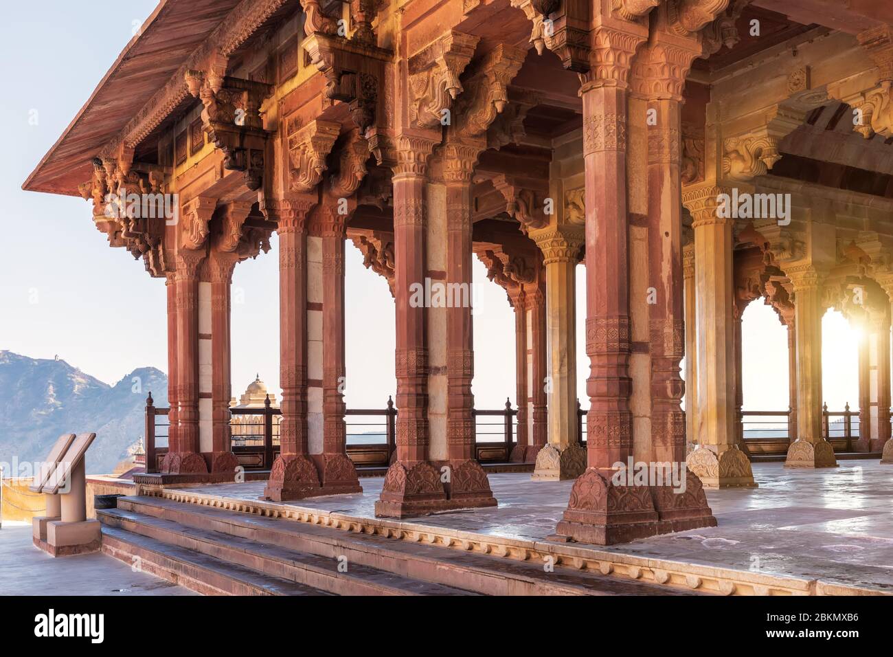 Ganesh Pol Hall a Amber Fort Jaipur, India Foto Stock