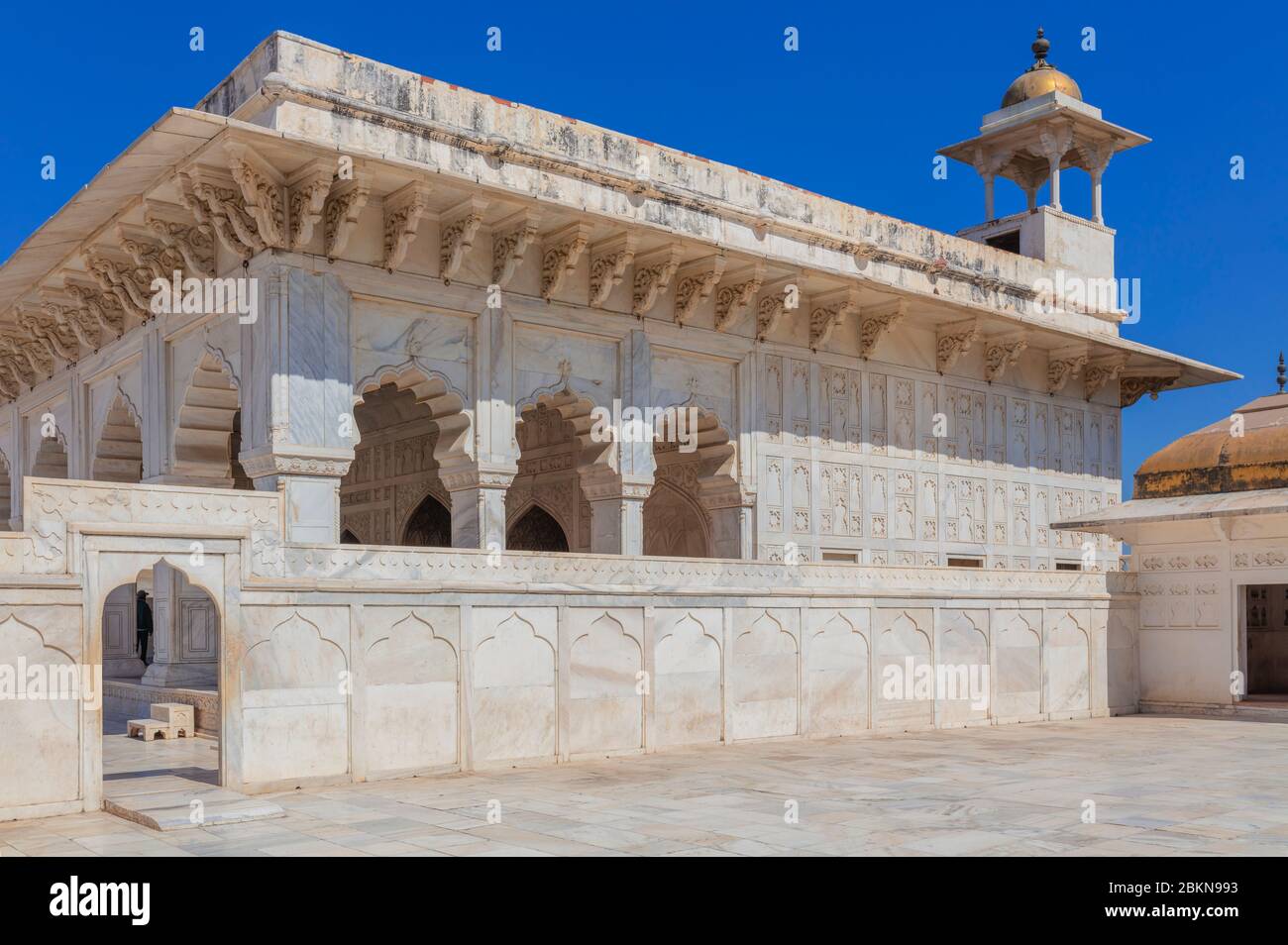 Diwan-i-Khas, Sala di pubblico privato, Forte di Agra, Agra, Uttar Pradesh, India Foto Stock