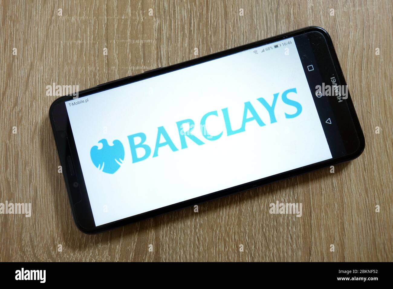Logo Barclays plc visualizzato sullo smartphone Foto Stock