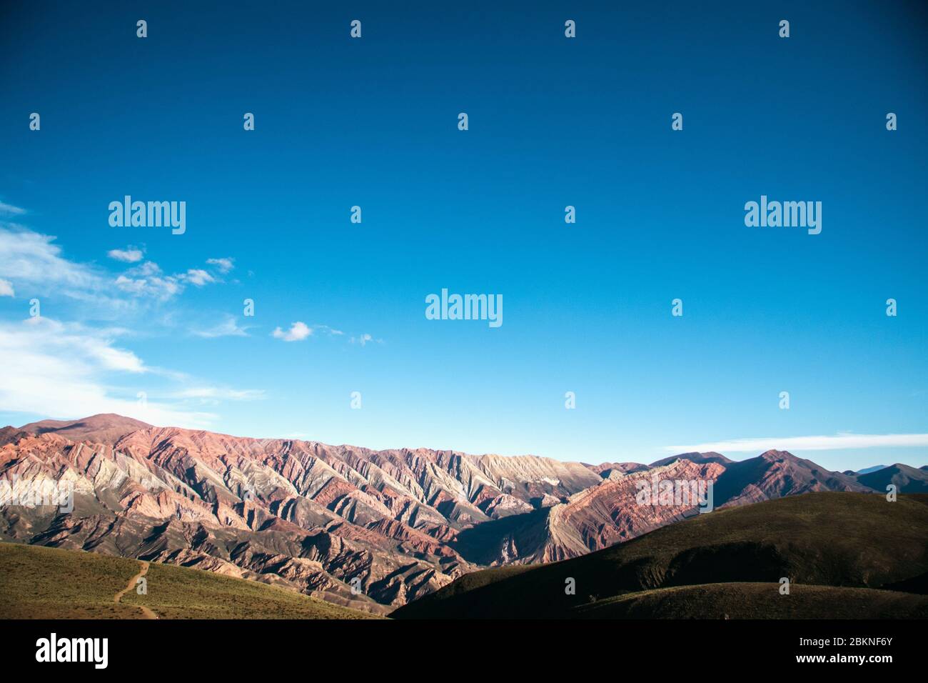 Serrania del Hornocal, Cerro de los 14 colores, Provincia di Salta, Jujuy, Argentina nord-occidentale Foto Stock