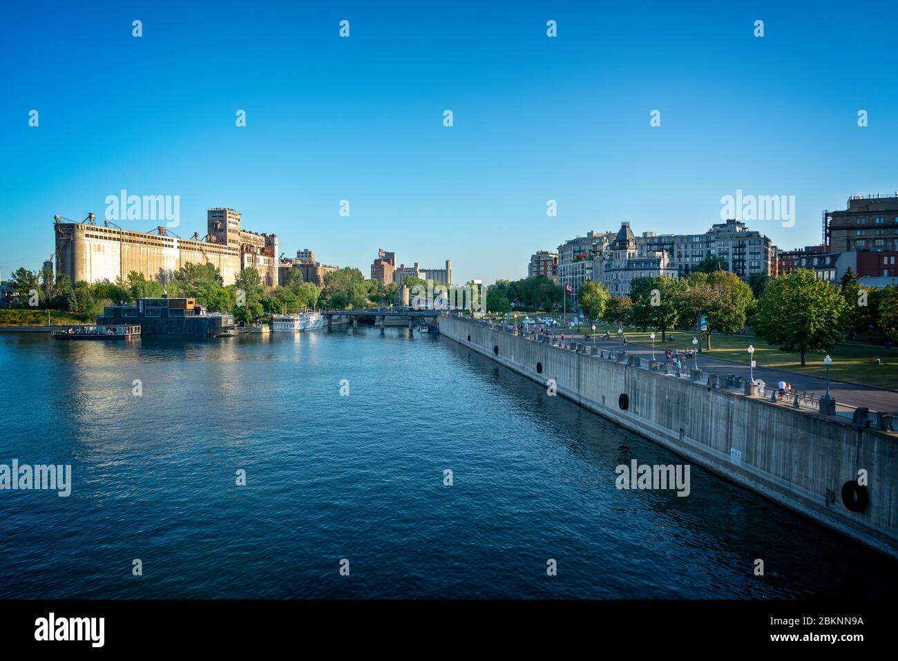 Silo n°5, un iconico edificio abbandonato sul vecchio porto di Montreal, Quebec, Canada Foto Stock