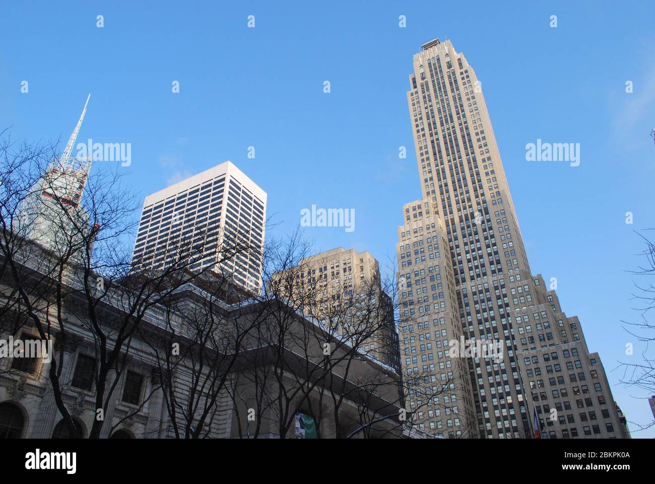 Rockefeller Center, 45 Rockefeller Plaza, New York, NY, Stati Uniti di Raymond Hood Associated Architects Foto Stock