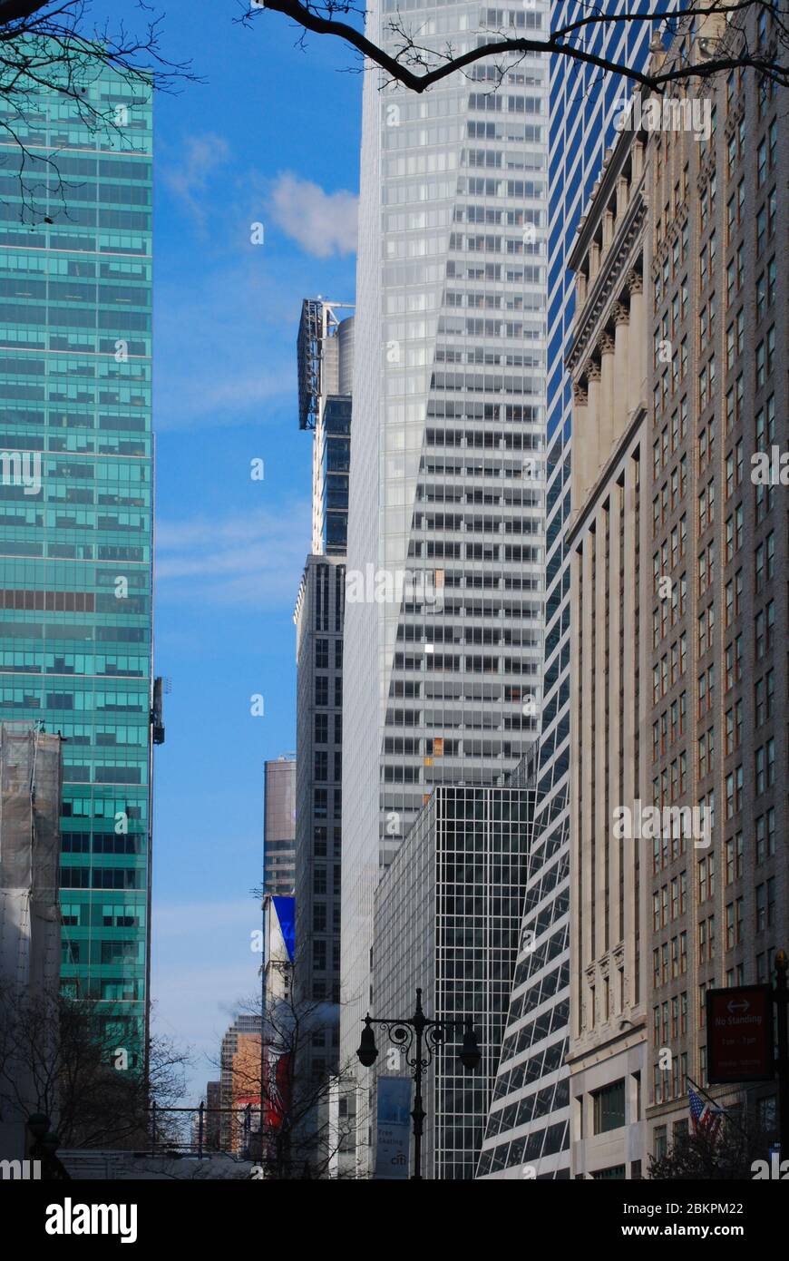 Grace Building Salesforce Tower Bank of America Tower, Avenue of the Americas & 42nd Street, Manhattan, New York USA di COOKFOX Gordon Bunshaft Foto Stock