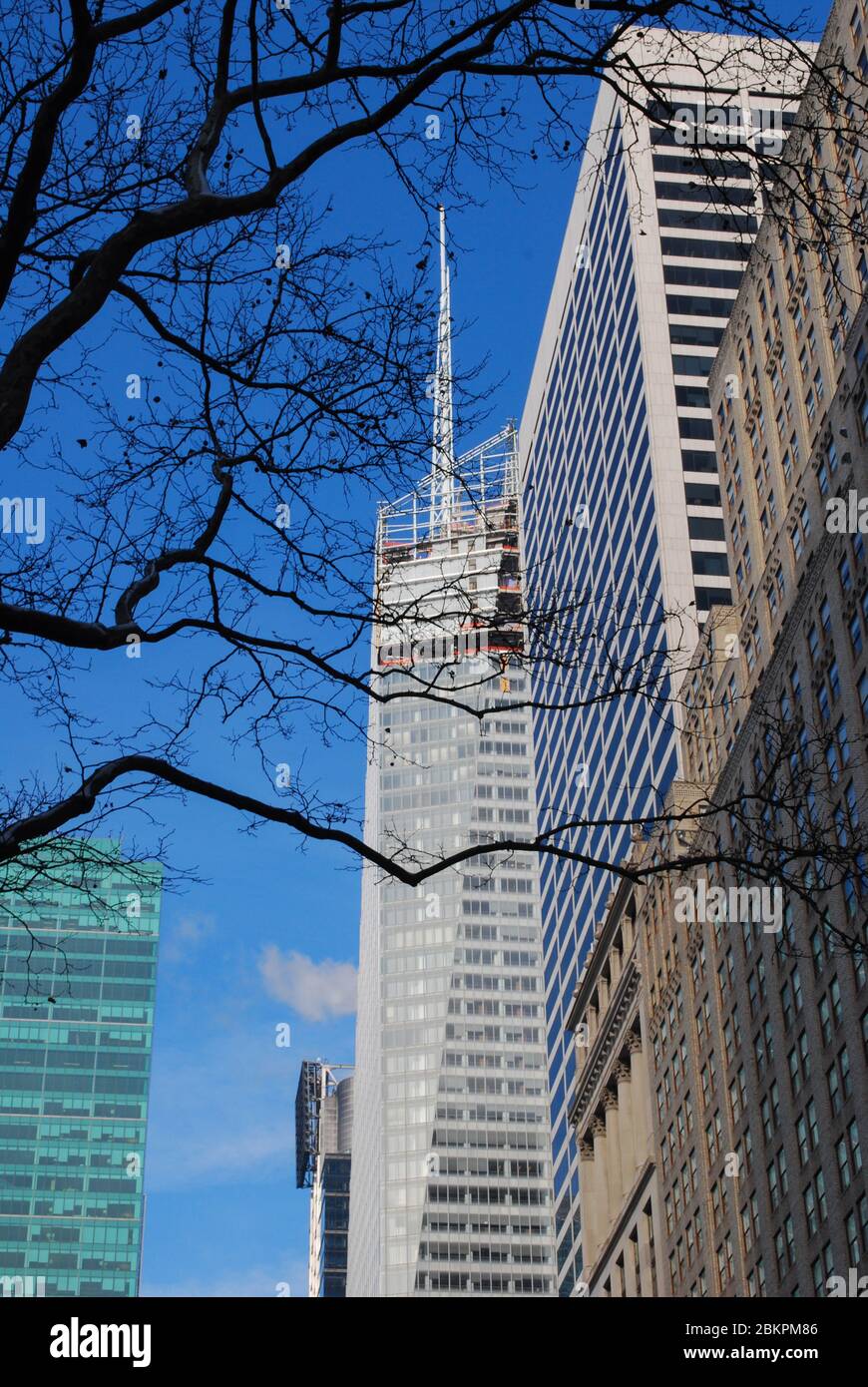 Grace Building Salesforce Tower Bank of America Tower, Avenue of the Americas & 42nd Street, Manhattan, New York USA di COOKFOX Gordon Bunshaft Foto Stock