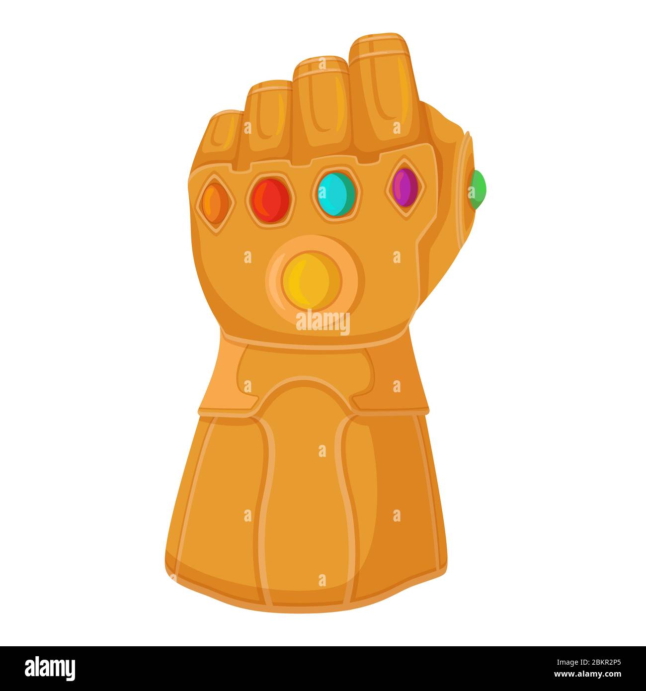 Guanto Thanos con pietre a sfioro. Thanos titanio guanto tutti inseriti  gemme dell'eternità Immagine e Vettoriale - Alamy