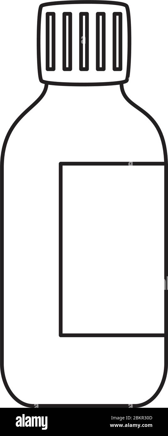 icona farmaci isolati in flacone Illustrazione Vettoriale