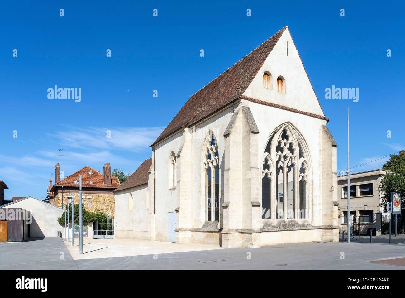 Francia, Seine et Marne, Chelles, Chiesa della Santa Croce Foto Stock