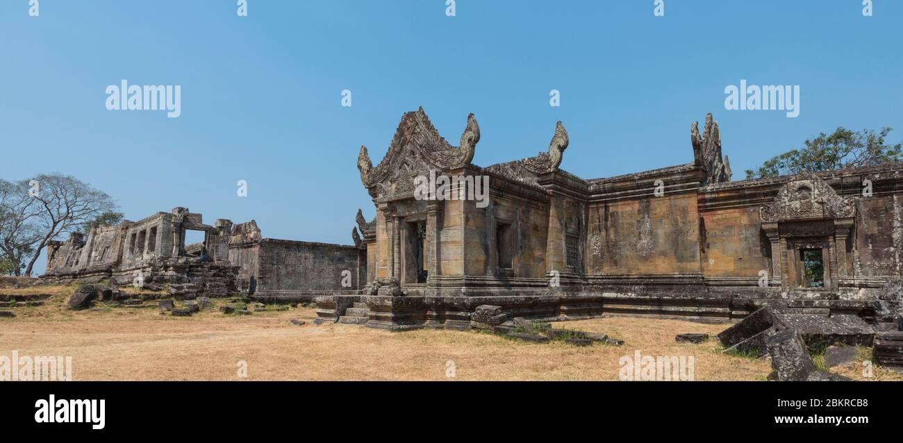 Cambogia, Preah Vihear quartiere, Preah Vihear tempio classificato nel patrimonio mondiale dell'UNESCO Foto Stock