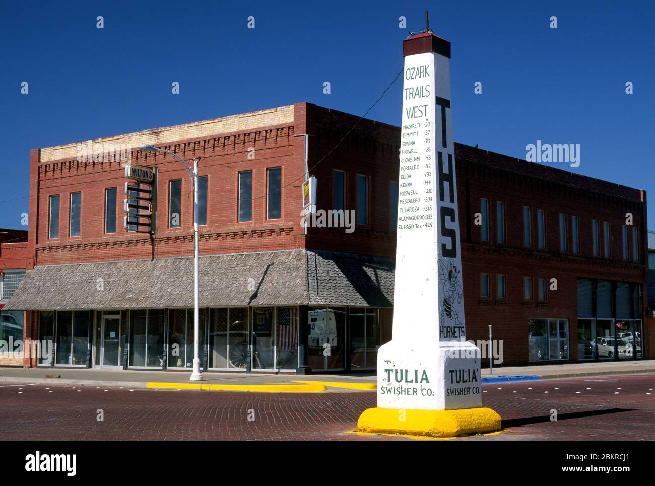 Centro, Tulia, Texas Foto Stock