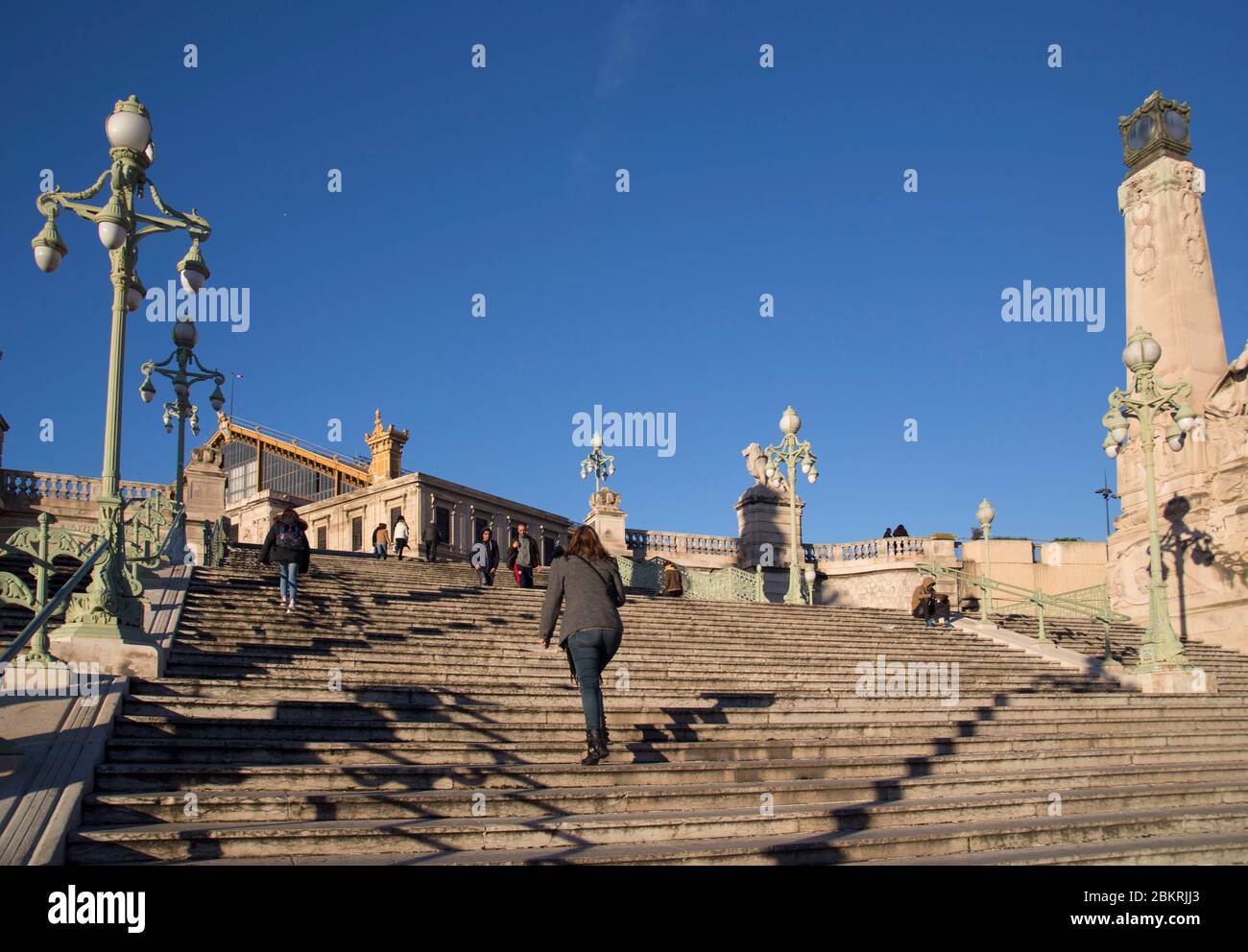 Francia, Bouches du Rhone, Marsiglia, Gare Saint Charles Foto Stock