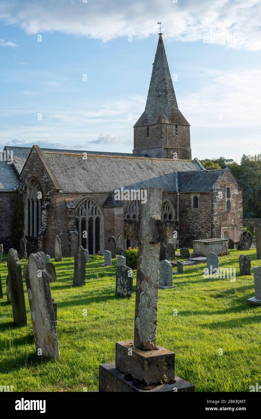 La chiesa di San Giacomo il Grande a Slapton, Devon sud Foto Stock
