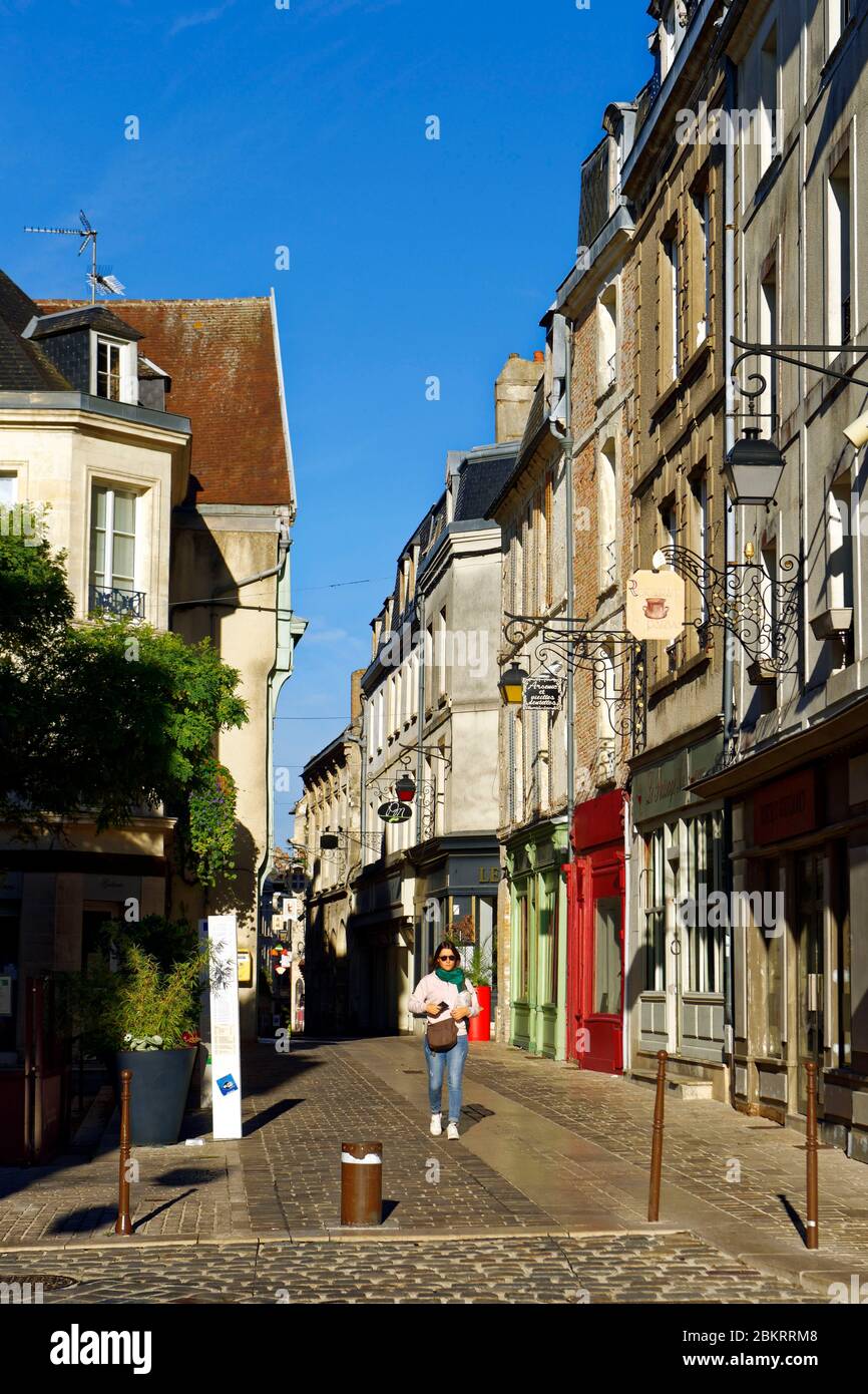 Francia, Aisne, Laon, la città alta, piazza del mercato (Place du March?) Foto Stock