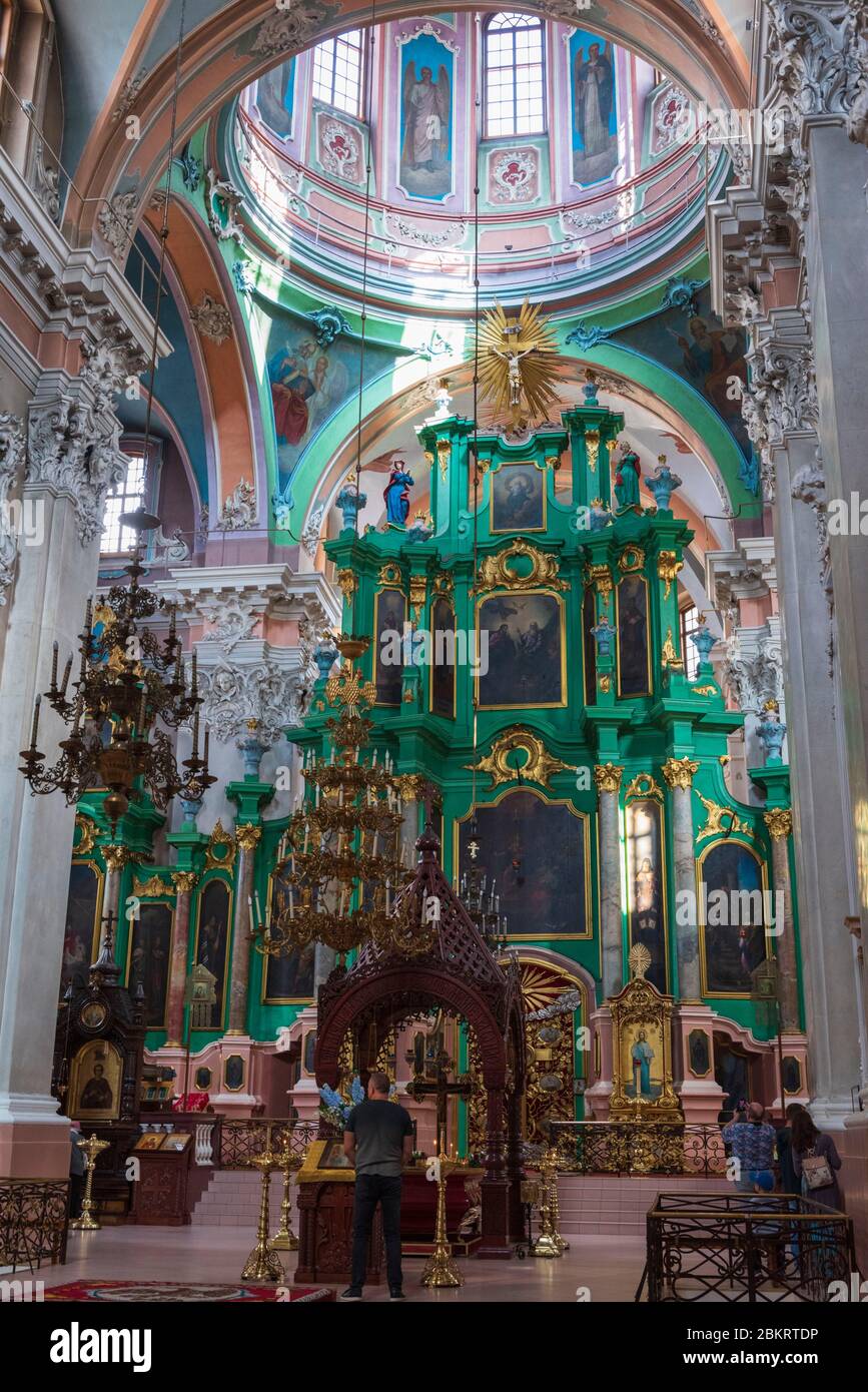 Lituania, (Stati baltici), Vilnius, centro storico, patrimonio mondiale dell'UNESCO, chiesa ortodossa di Sant'Esprit Foto Stock