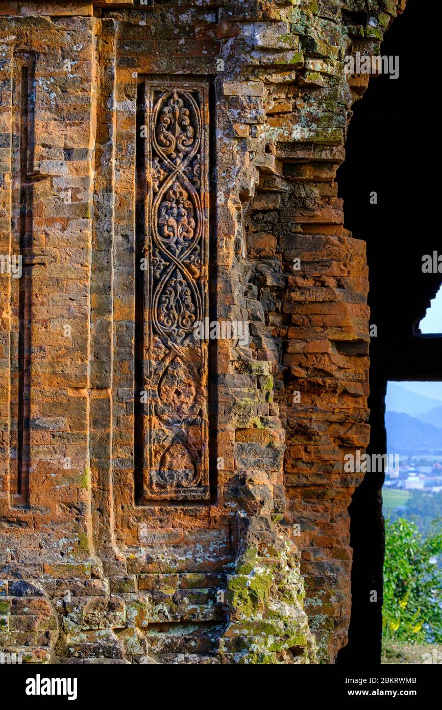 Vietnam, provincia di Binh Dinh, qui Nohn, le Cham Towers, Thap Banh IT Foto Stock