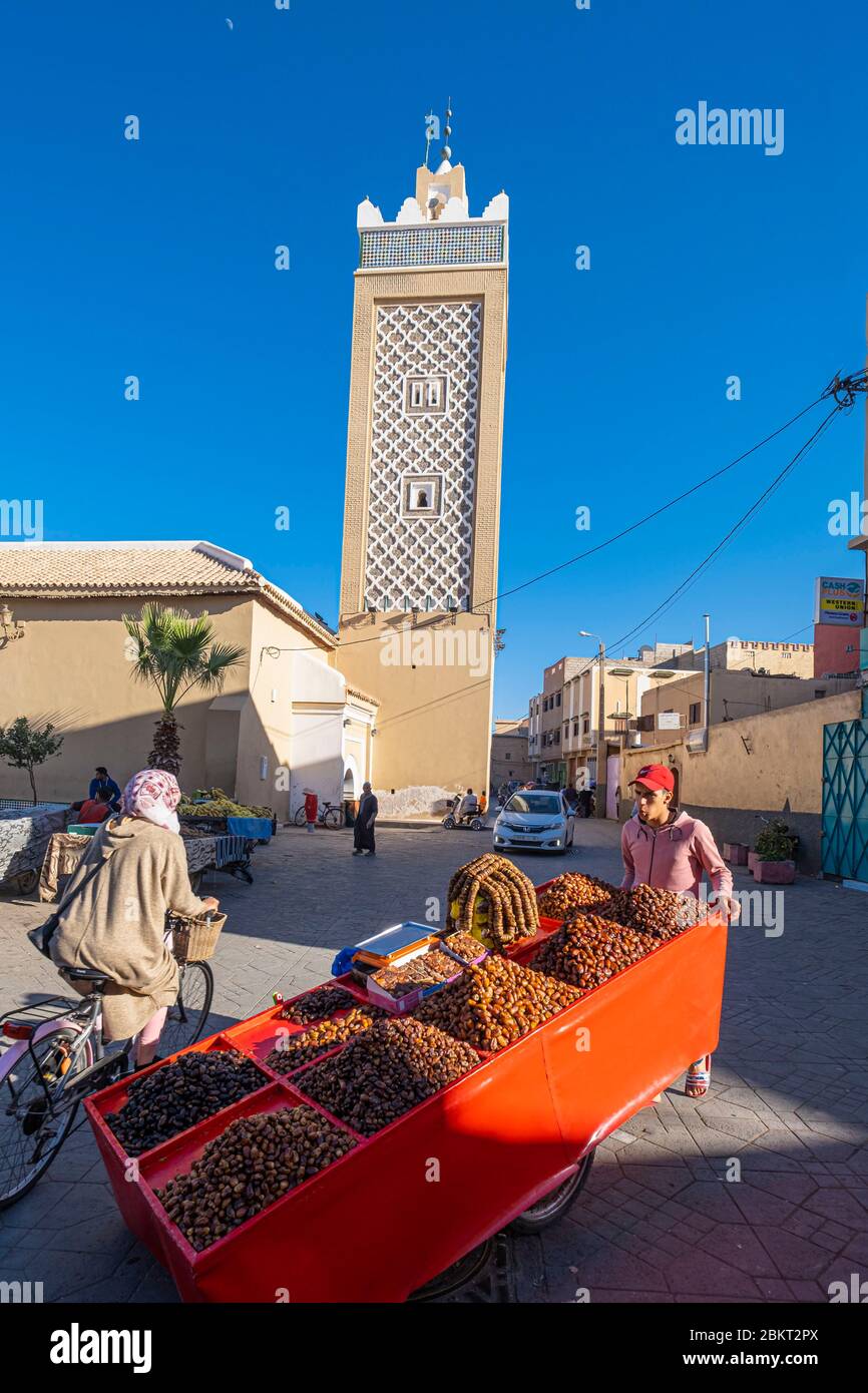 Marocco, regione di Souss-massa, Taroudant, la medina, Jamaa Lakbir Grande Moschea Foto Stock