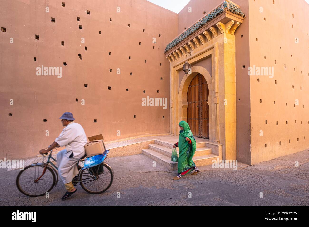 Marocco, regione di Souss-massa, Tiznit, la medina, la grande moschea di al Kabir Foto Stock