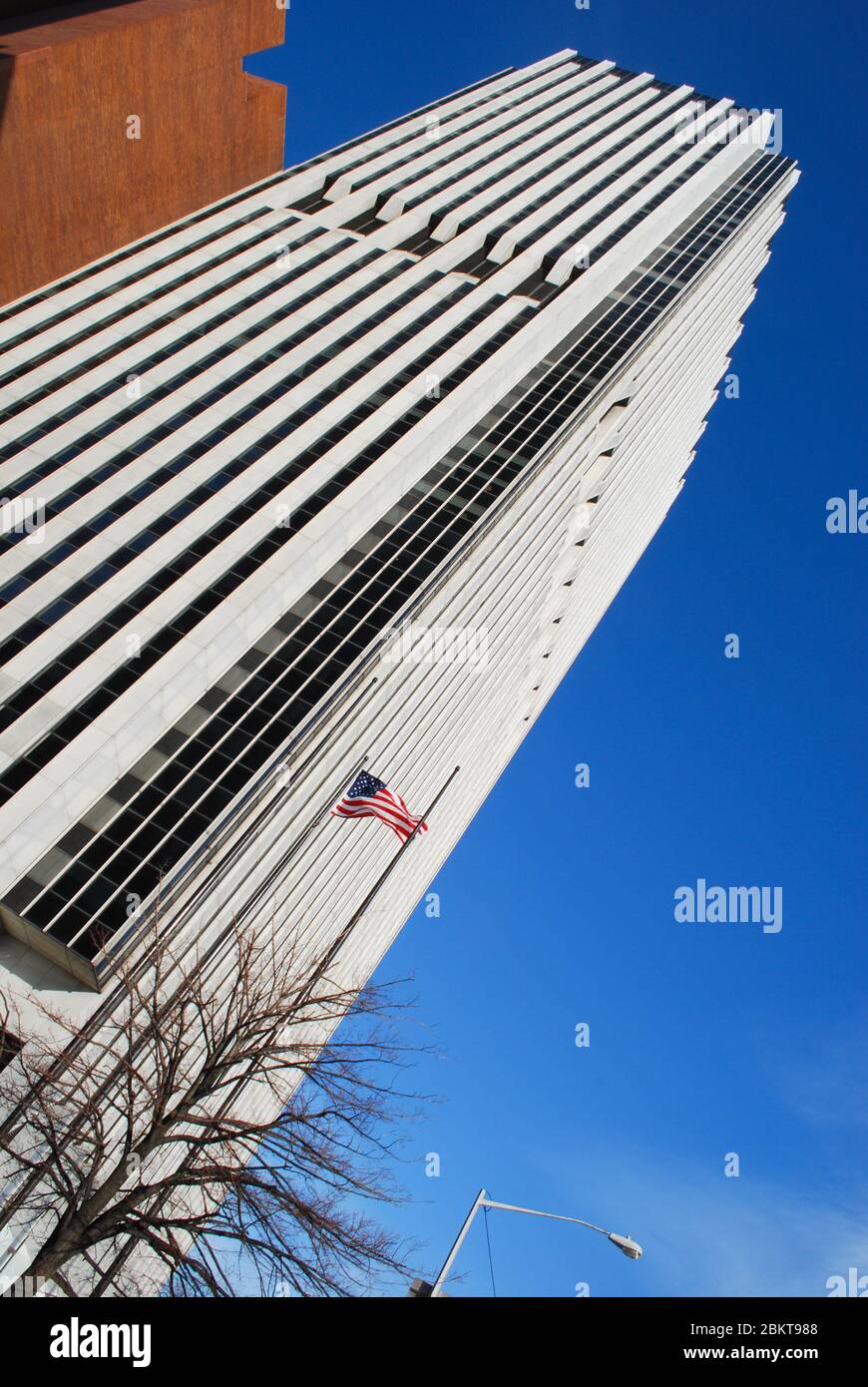 Tower Skyscraper Steel Glass 125 Broad Street 2 Water Street, New York, New York Stati Uniti da Kahn & Jacobs Foto Stock