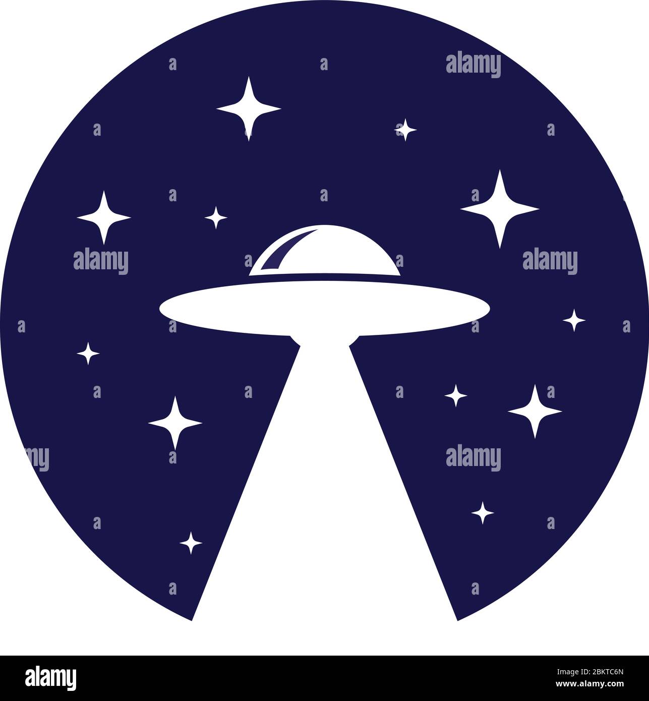 Logo ufo Illustrazione Vettoriale