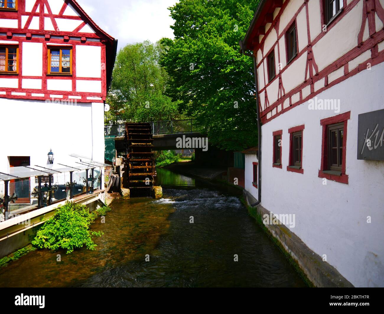 Ulm, Germania: Un mulino nel quartiere dei pescatori Foto Stock