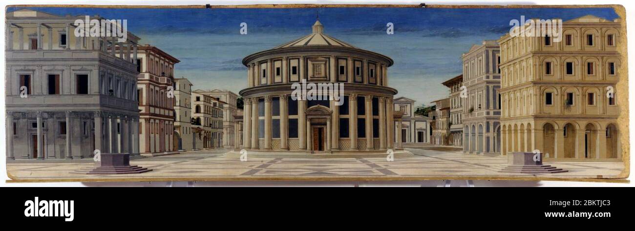 Ex Piero della Francesca - Città ideale - Galleria Nazionale delle Marche Urbino 2. Foto Stock