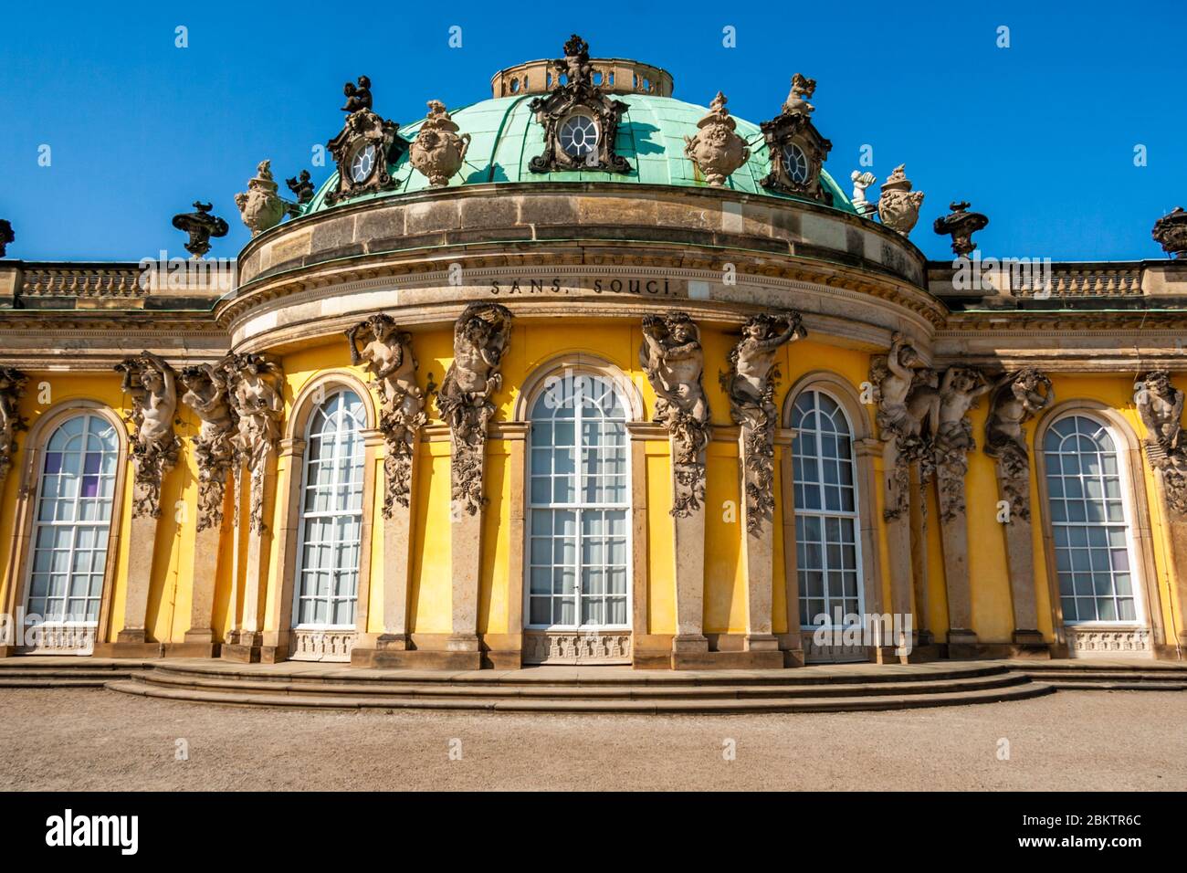 Castello di Sanssouci a Potsdam, Germania Foto Stock