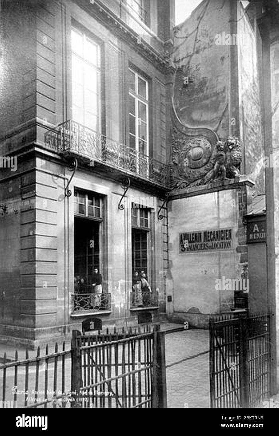 Hôtel Salé (ancien) Hôtel de Juigné (ancien) Museo Picasso - Aileron du mur mitoyen - Paris 03 - Médiathèque de l'architecture et du patrimoine - Foto Stock