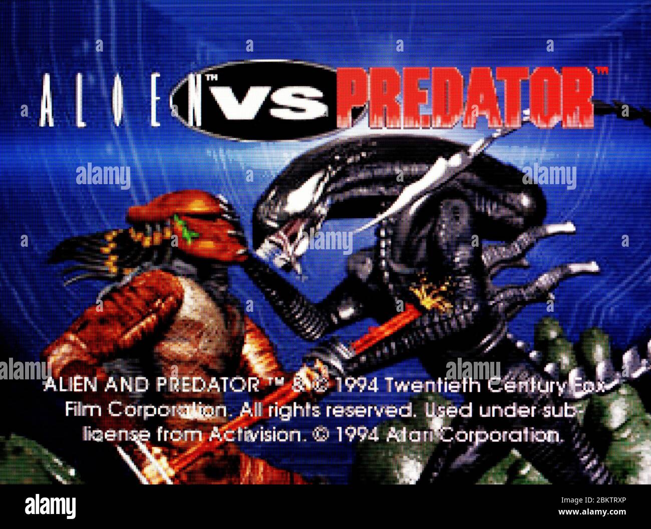 Alien vs Predator - Atari Jaguar Videogame - solo per uso editoriale Foto Stock
