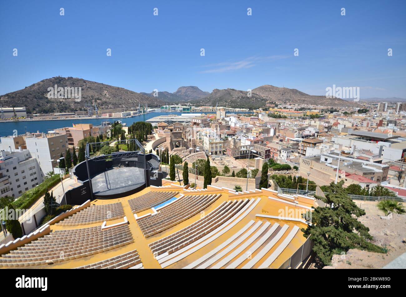 Porto di Cartagena, Murcia, Spagna Foto Stock