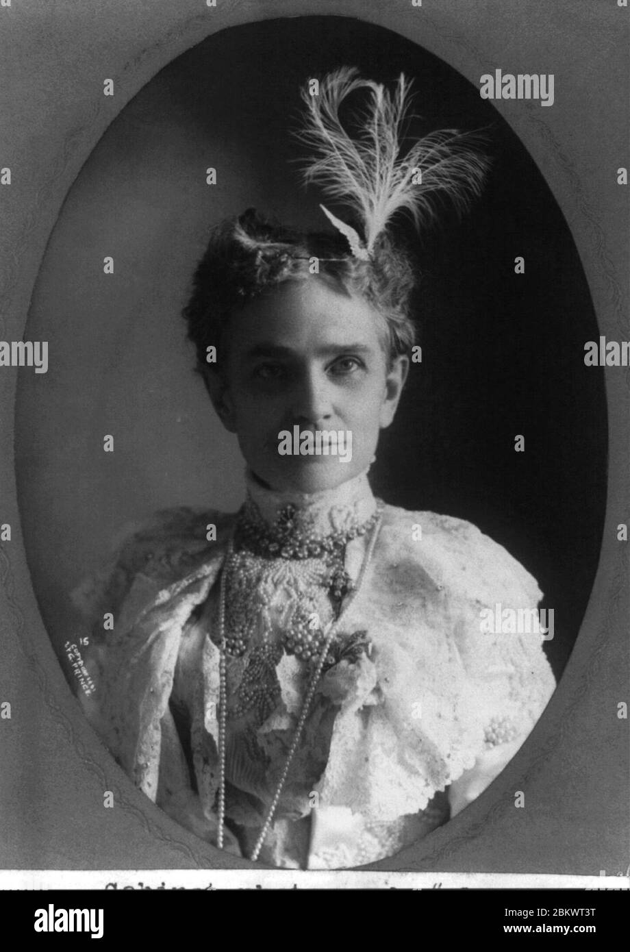 Ida (Saxton) McKinley, 1847-1907 Foto Stock