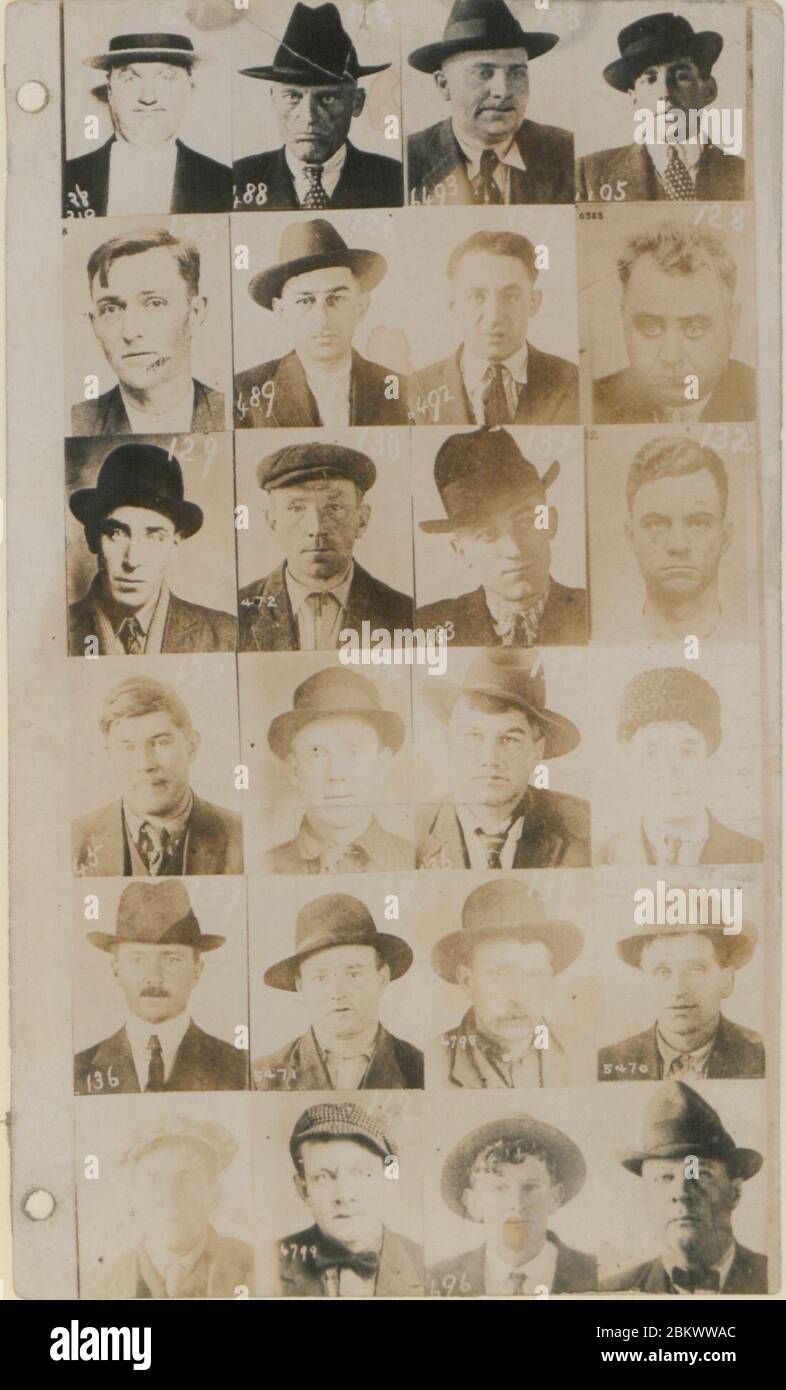 Ufficio di identificazione, Calgary - Libro di identificazione penale - 14 (HS85-10-38280-14). Foto Stock