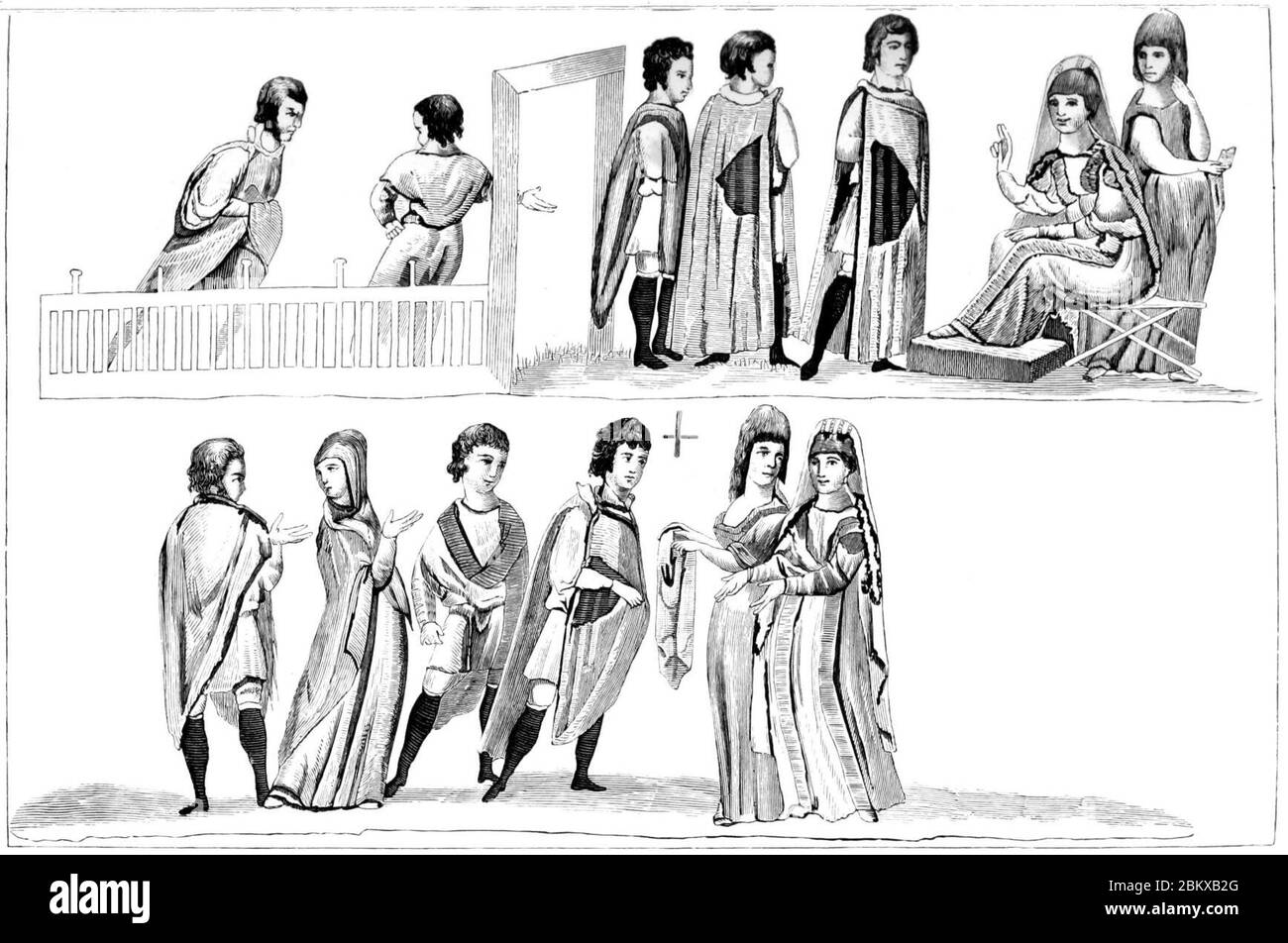 Manoscritti illuminati (Middleton) figure06. Foto Stock