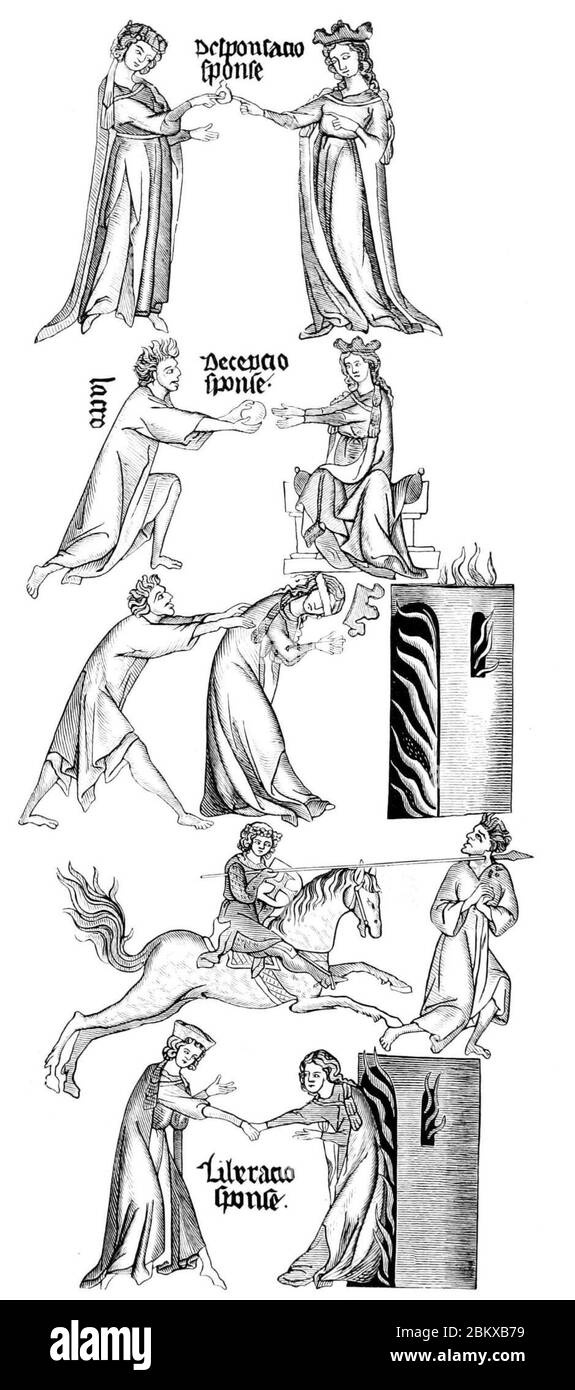 Manoscritti illuminati (Middleton) figure37. Foto Stock