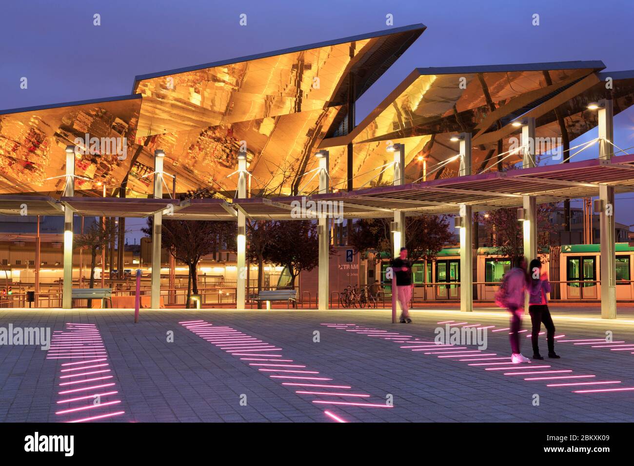 Mercato Encants, Plaça de les Glories, Sant Marti District, Barcellona, in Catalogna, Spagna, Europa Foto Stock