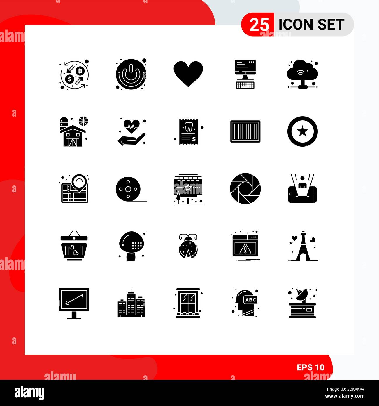 25 icone creative segni moderni e simboli di computing, tastiera, switch,  computer, elementi di progettazione vettoriale editabili preferiti Immagine  e Vettoriale - Alamy