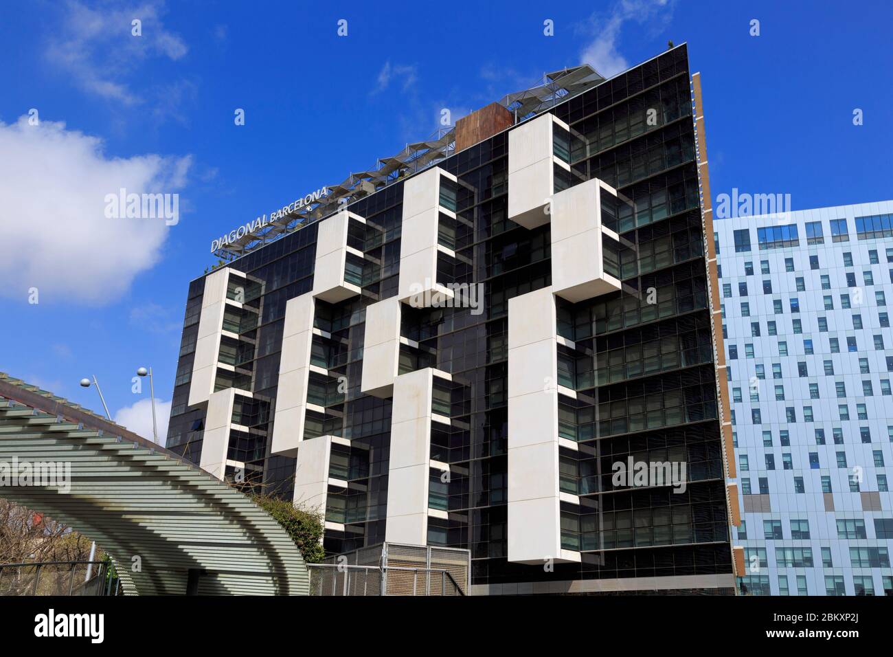 L'Hotel Diagonal, Plaça de les Glories, Sant Marti District, Barcellona, in Catalogna, Spagna, Europa Foto Stock