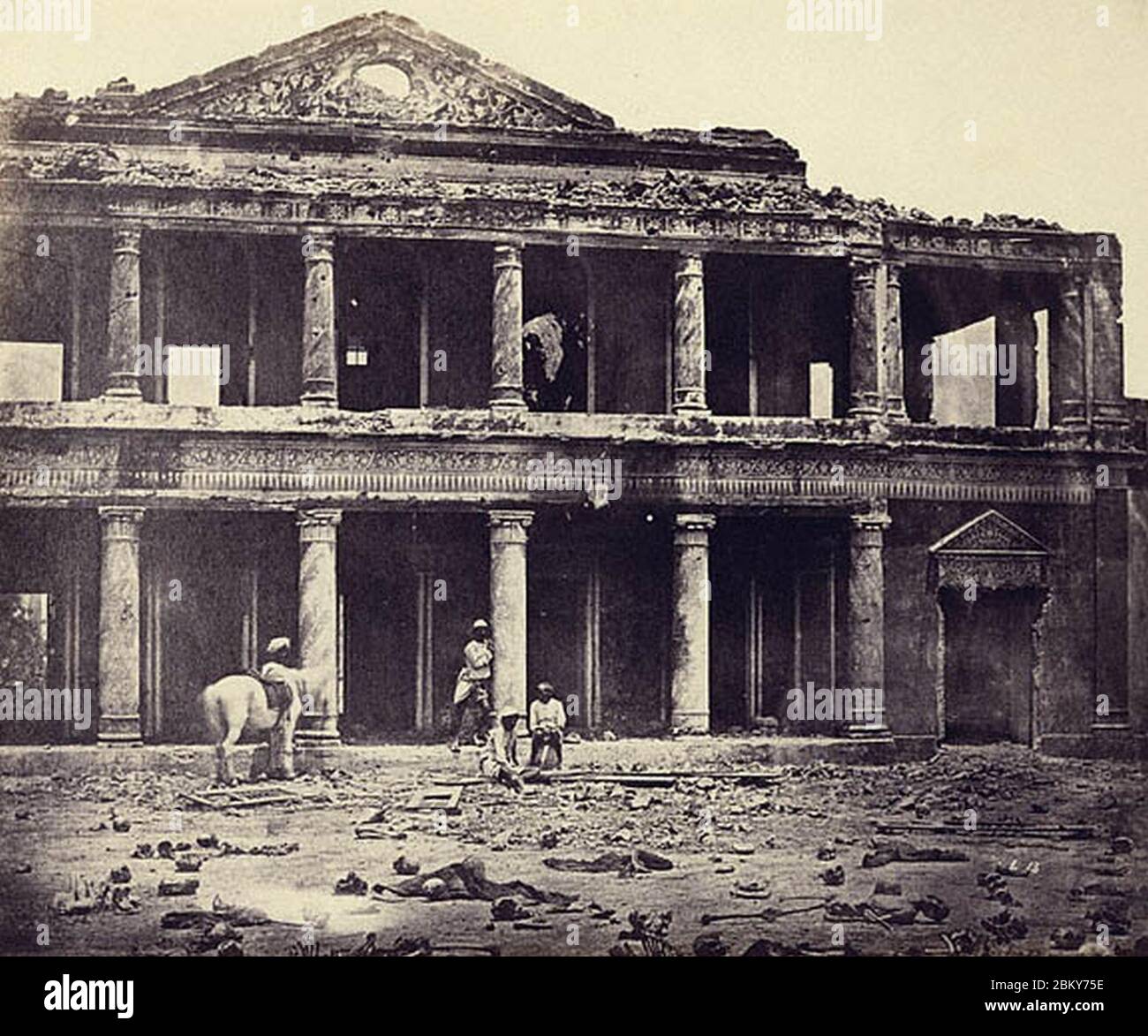 Image-Secundra Bagh dopo Indian Mutiny più alta res. Foto Stock