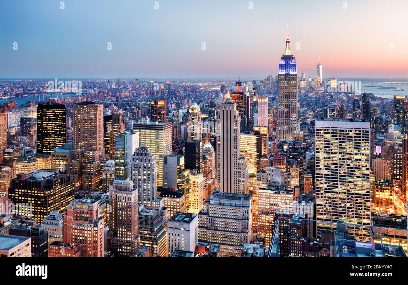 La città di New York, Stati Uniti d'America Foto Stock